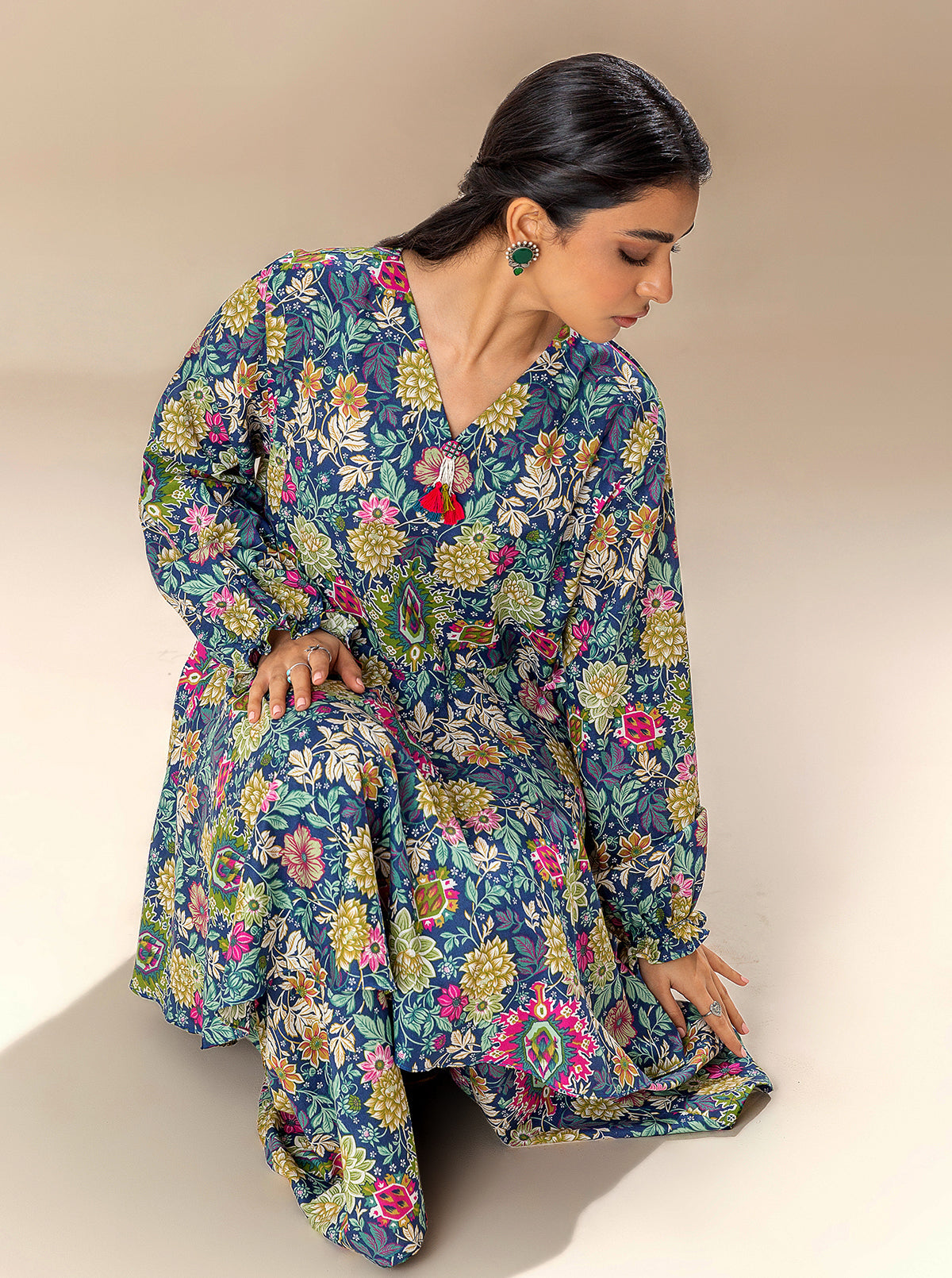 2 PIECE PRINTED LAWN SUIT-VIVID BLOOM BT-MORBAGH SU_24   
