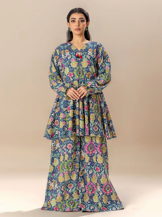 2 PIECE PRINTED LAWN SUIT-VIVID BLOOM BT-MORBAGH SU_24   