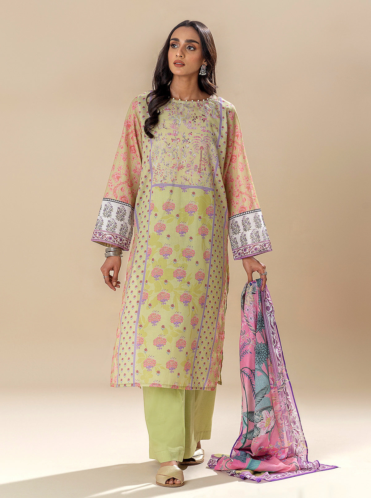 2 PIECE PRINTED LAWN SUIT-VIBRANT BLISS BT-MORBAGH SU_24   