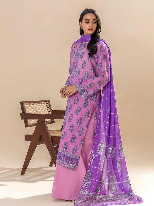 2 PIECE PRINTED LAWN SUIT-CANDY CRUSH BT-MORBAGH SU_24   