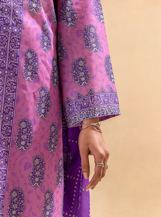 2 PIECE PRINTED LAWN SUIT-CANDY CRUSH BT-MORBAGH SU_24   