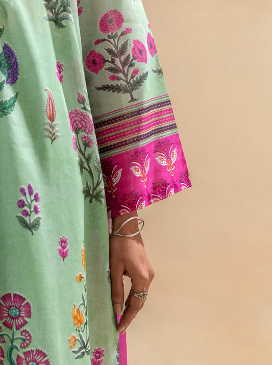 2 PIECE PRINTED LAWN SUIT-MUGHAL ACCENTS BT-MORBAGH SU_24   