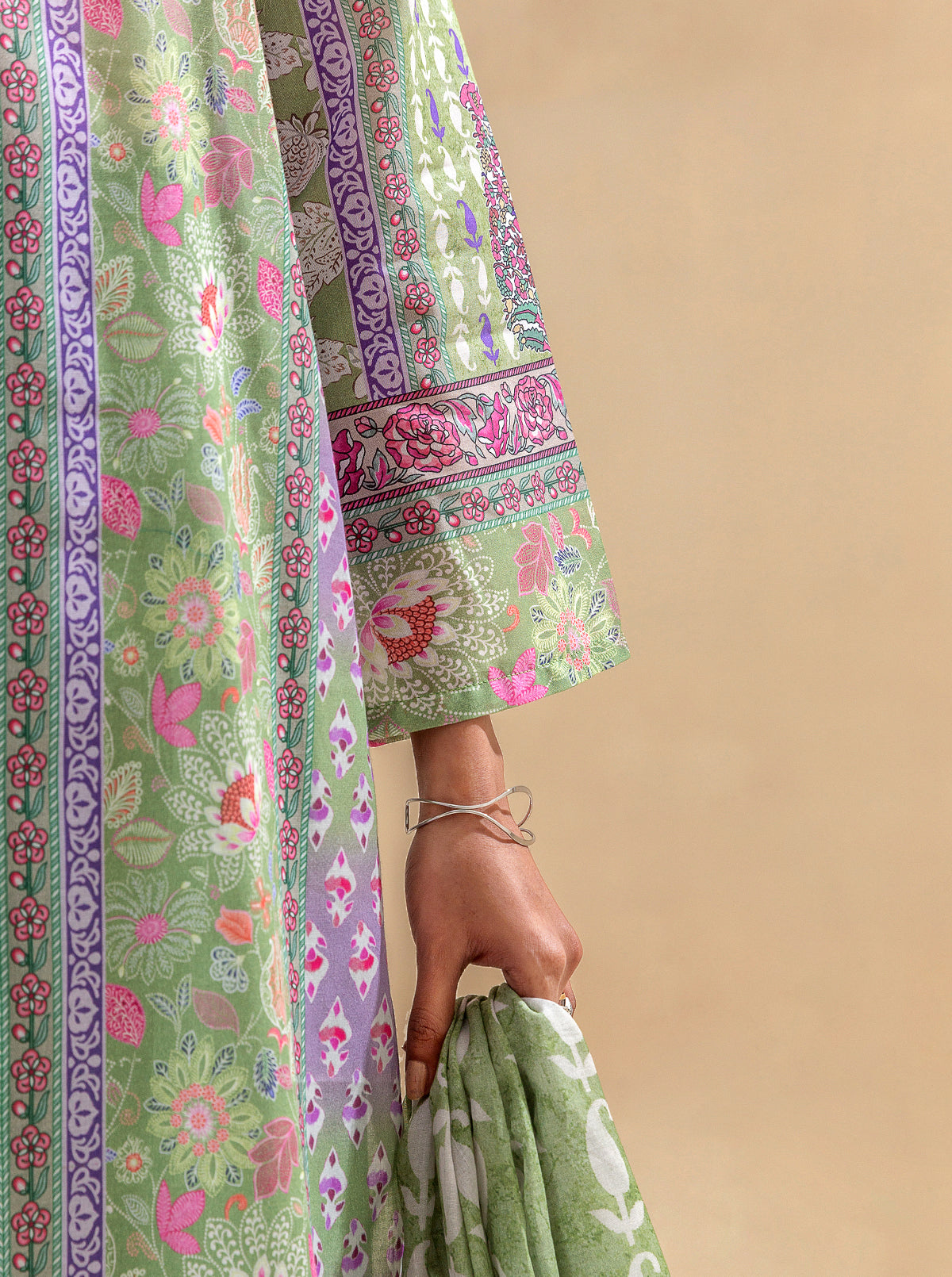 2 PIECE PRINTED LAWN SUIT-EVERGREEN AURA BT-MORBAGH SU_24   