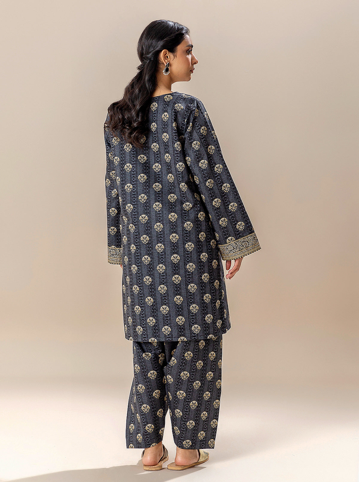 2 PIECE PRINTED LAWN SUIT-COAL SECRET BT-MORBAGH SU_24   