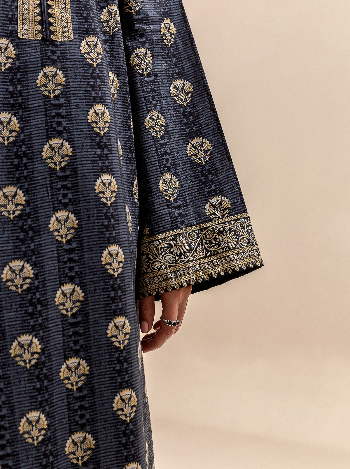 2 PIECE PRINTED LAWN SUIT-COAL SECRET BT-MORBAGH SU_24   