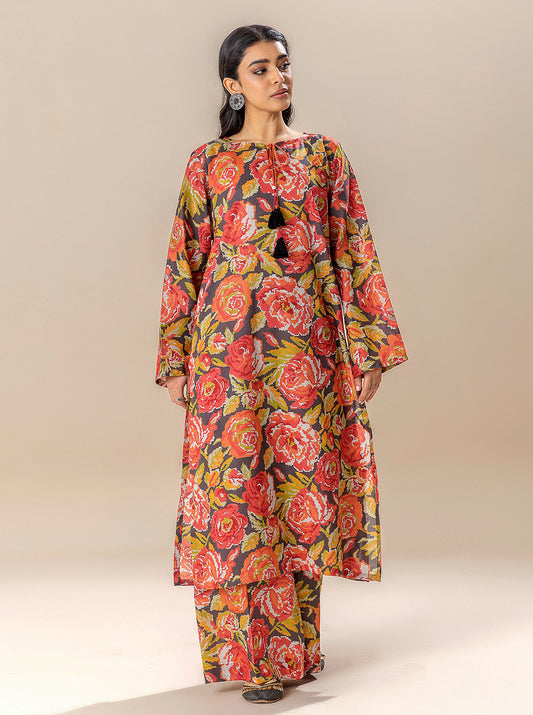 2 PIECE PRINTED LAWN SUIT-CHARMING RUSH BT-MORBAGH SU_24   