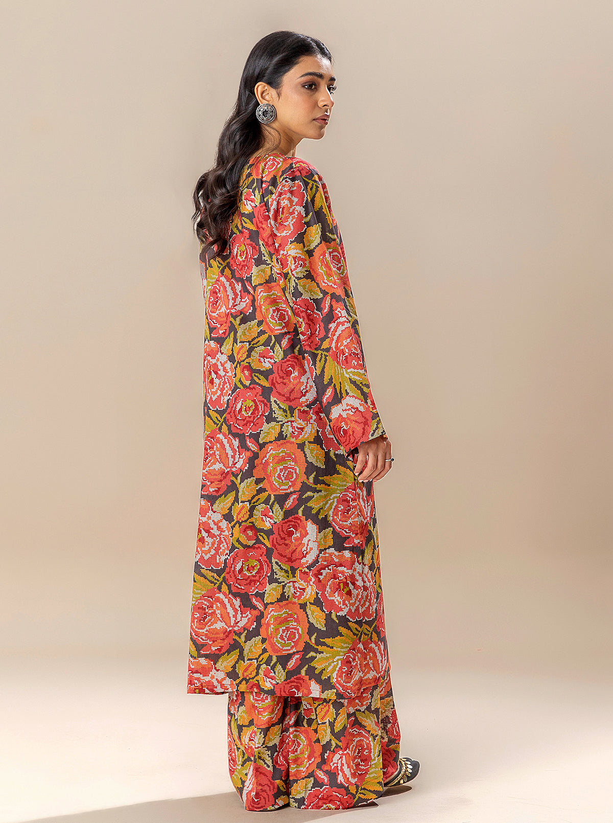 2 PIECE PRINTED LAWN SUIT-CHARMING RUSH BT-MORBAGH SU_24   