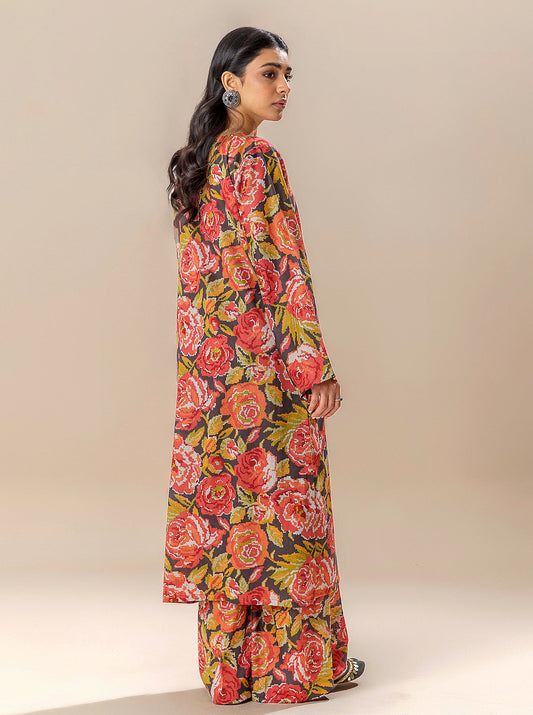 2 PIECE PRINTED LAWN SUIT-CHARMING RUSH BT-MORBAGH SU_24   