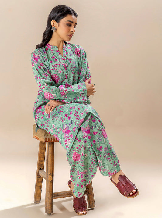 2 PIECE PRINTED LAWN SUIT-JADE SHEEN BT-MORBAGH SU_24   