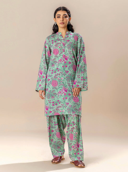 2 PIECE PRINTED LAWN SUIT-JADE SHEEN BT-MORBAGH SU_24   