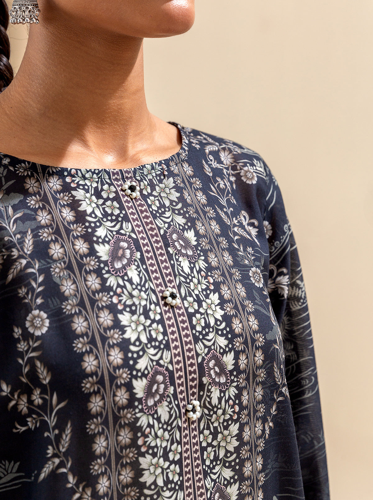 3 PIECE PRINTED LAWN SUIT-EBONY STREAMS BT-MORBAGH SU_24   