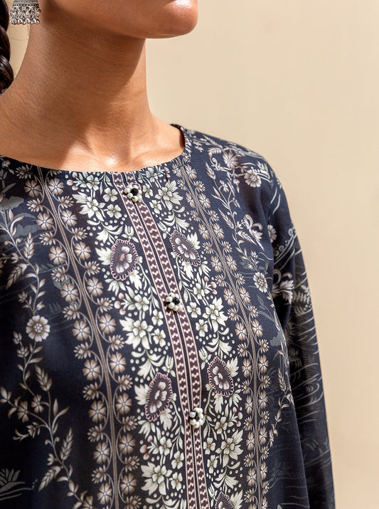 3 PIECE PRINTED LAWN SUIT-EBONY STREAMS BT-MORBAGH SU_24   