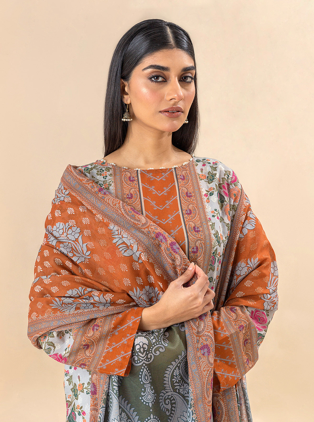 3 PIECE PRINTED LAWN SUIT-EVE GARDEN BT-MORBAGH SU_24   