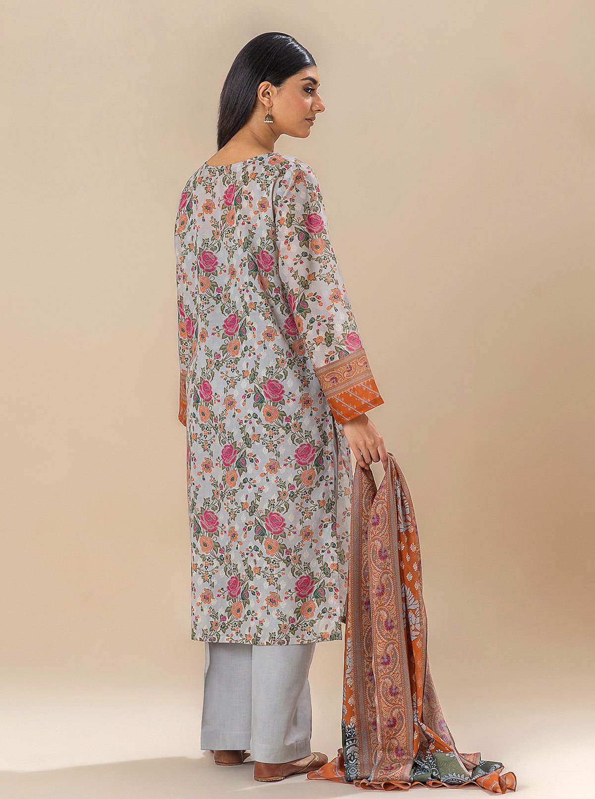 3 PIECE PRINTED LAWN SUIT-EVE GARDEN BT-MORBAGH SU_24   