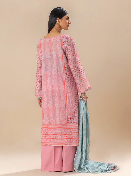 3 PIECE PRINTED LAWN SUIT-SERENE NEEDLE MORBAGH SU_24   