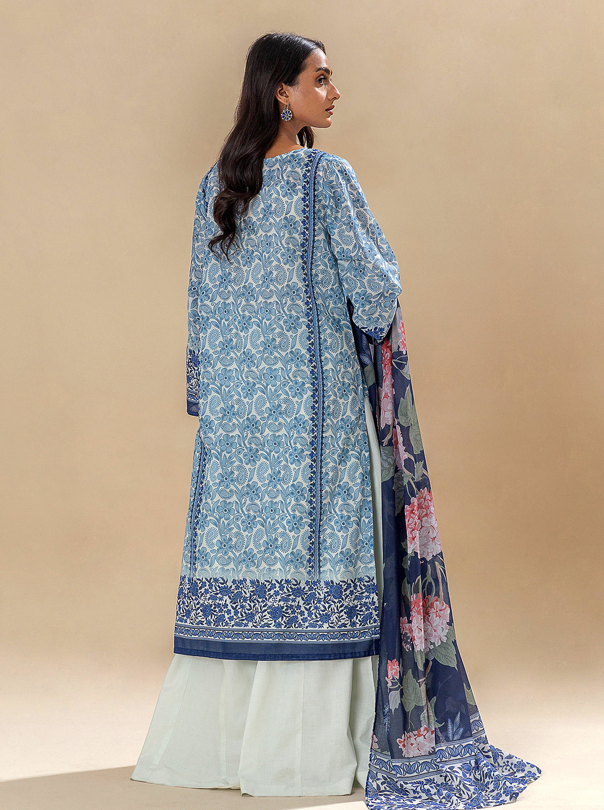 3 PIECE PRINTED LAWN SUIT-INTRICATE MELODY BT-MORBAGH SU_24   