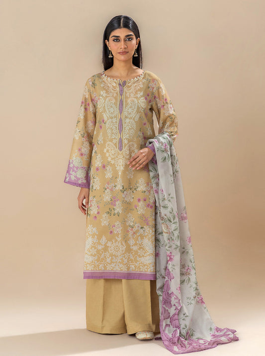 3 PIECE PRINTED LAWN SUIT-PALE SKY BT-MORBAGH SU_24   