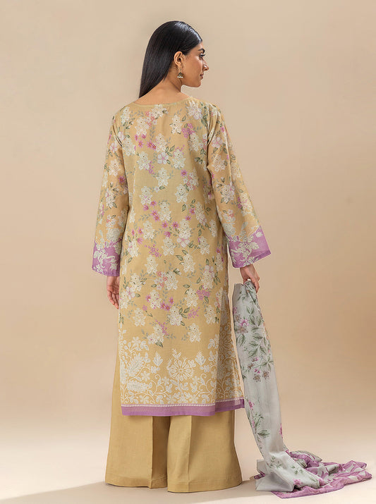 3 PIECE PRINTED LAWN SUIT-PALE SKY BT-MORBAGH SU_24   