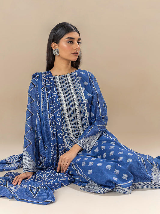 3 PIECE EMBROIDERED LAWN SUIT-BRIGHT STAR BT-MORBAGH SU_24   