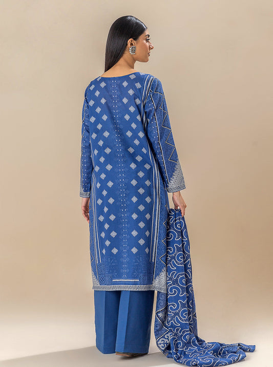 3 PIECE EMBROIDERED LAWN SUIT-BRIGHT STAR BT-MORBAGH SU_24   