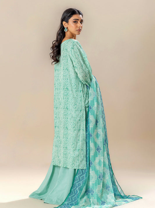 3 PIECE EMBROIDERED LAWN SUIT-MINERAL MINE BT-MORBAGH SU_24   
