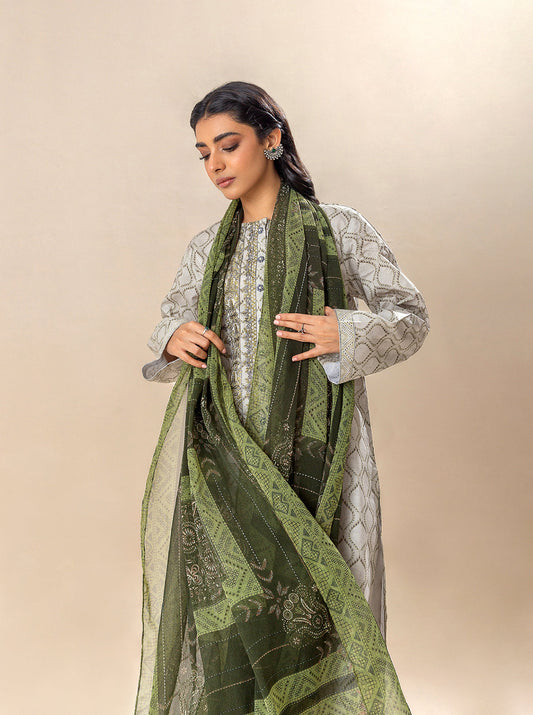 3 PIECE EMBROIDERED LAWN SUIT-CLOUD DANCE BT-MORBAGH SU_24   