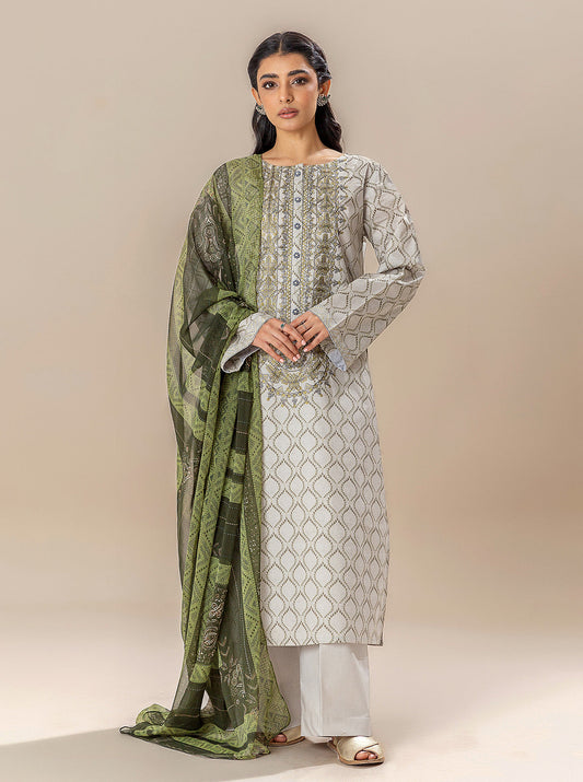 3 PIECE EMBROIDERED LAWN SUIT-CLOUD DANCE BT-MORBAGH SU_24   