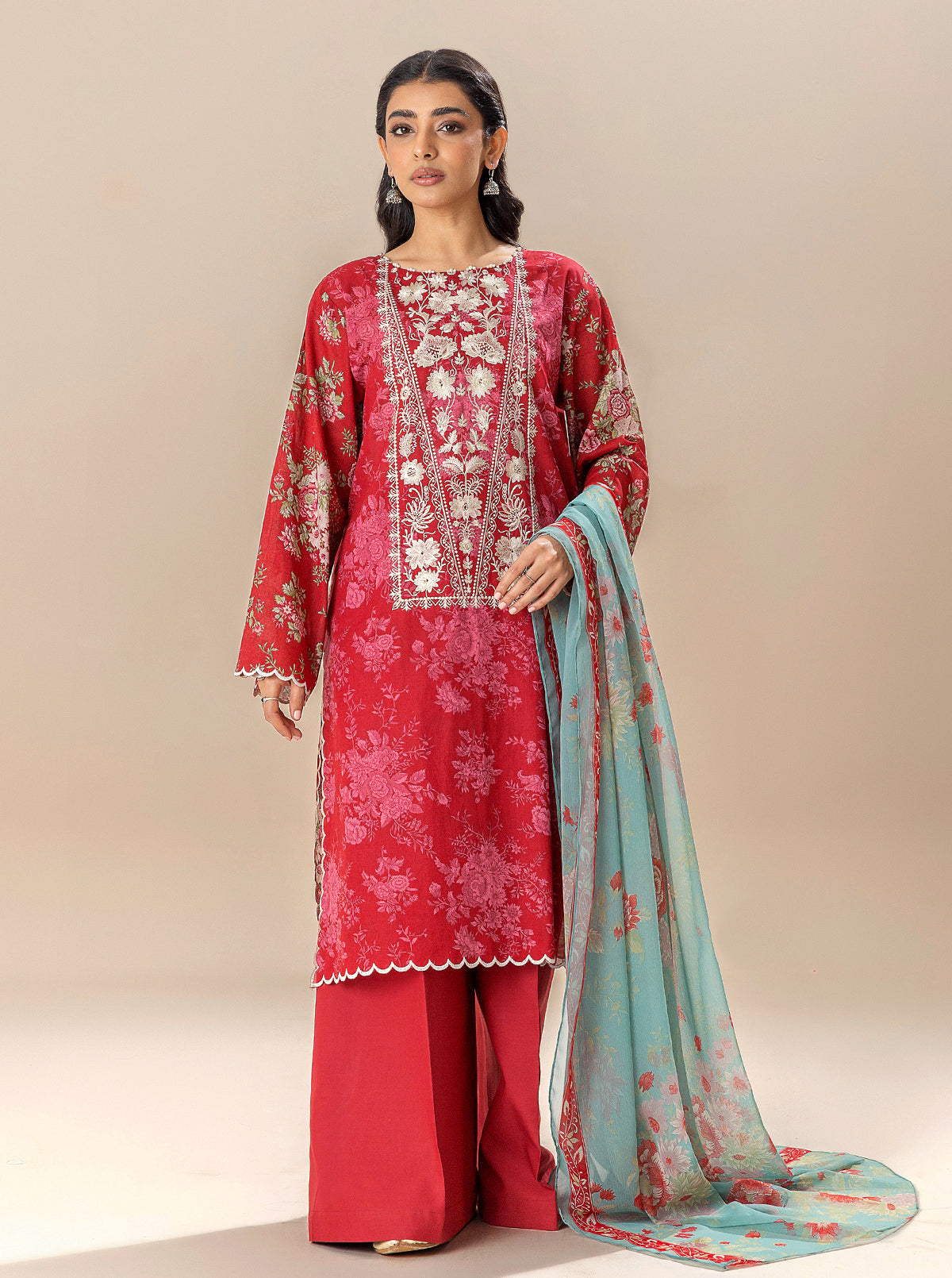 3 PIECE EMBROIDERED LAWN SUIT-ROMANCE SEASON BT-MORBAGH SU_24   