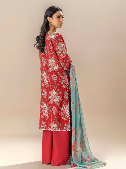 3 PIECE EMBROIDERED LAWN SUIT-ROMANCE SEASON BT-MORBAGH SU_24   