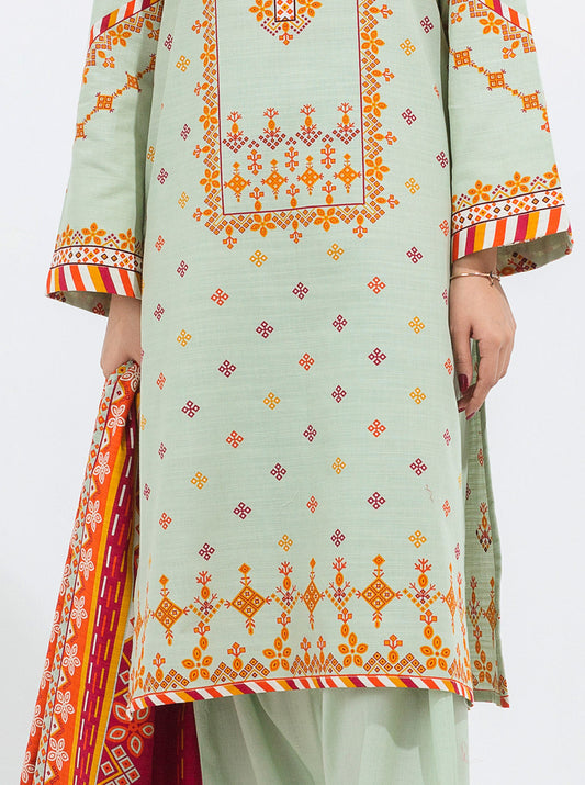 3 PIECE - PRINTED KHADDAR SUIT - ETHNIC TREASURE MORBAGH WN_21   