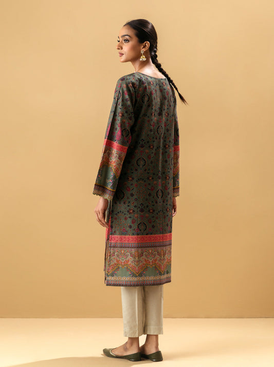 1 PIECE - PRINTED KHADDAR SHIRT - ROYAL INDIA MORBAGH WN_22   