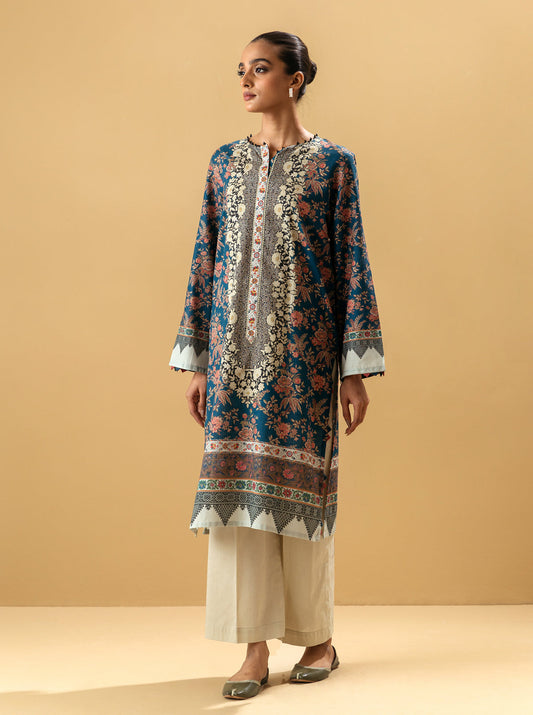 1 PIECE - PRINTED KHADDAR SHIRT - SYLVAN MORBAGH WN_22   