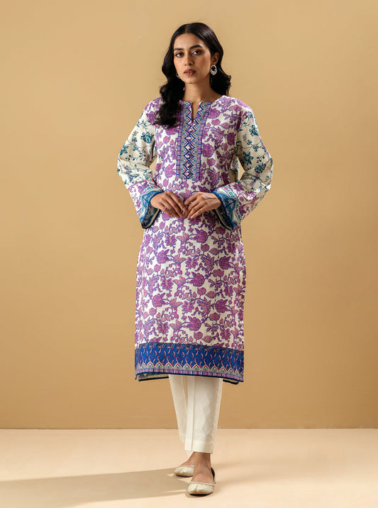 2 PIECE - PRINTED KHADDAR SUIT - GARDENIA MORBAGH WN_22   