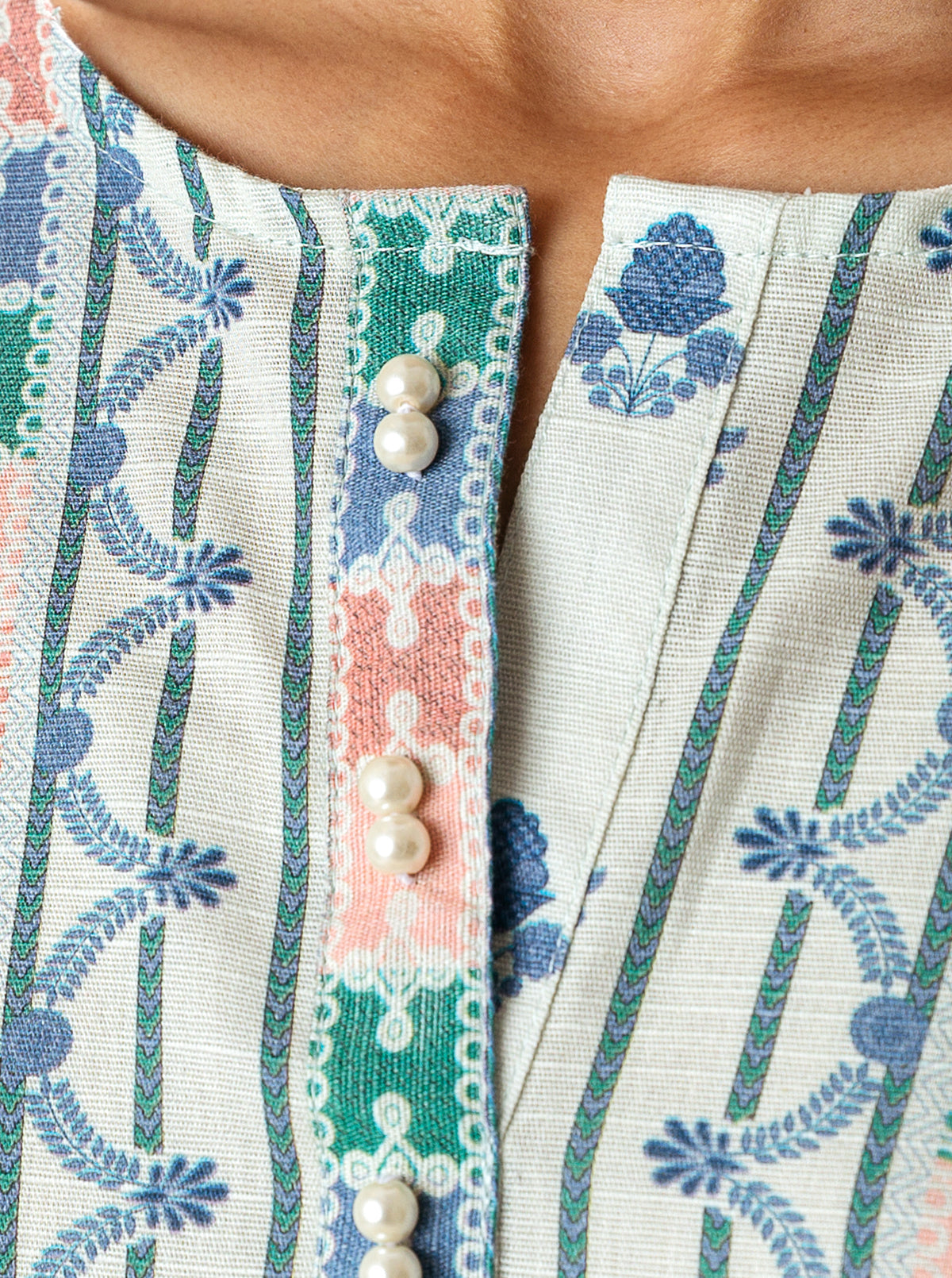 2 PIECE - PRINTED KHADDAR SUIT - EMPREM BLUE MORBAGH WN_22   