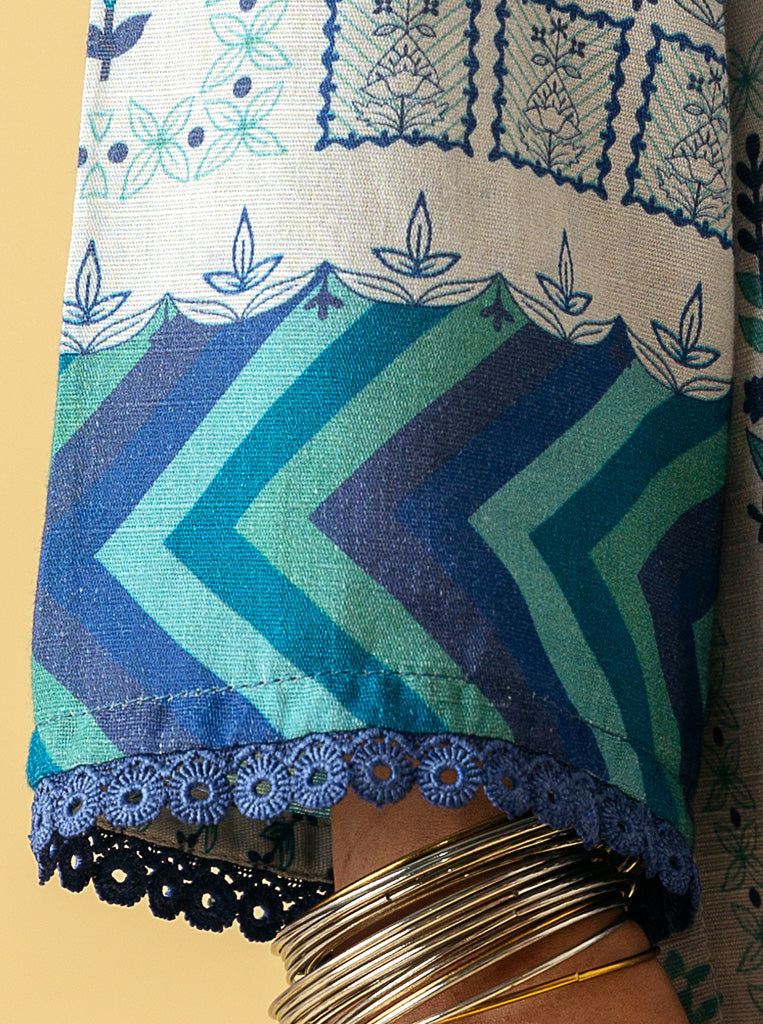 2 PIECE - PRINTED KHADDAR SUIT - ZENEL MORBAGH WN_22   