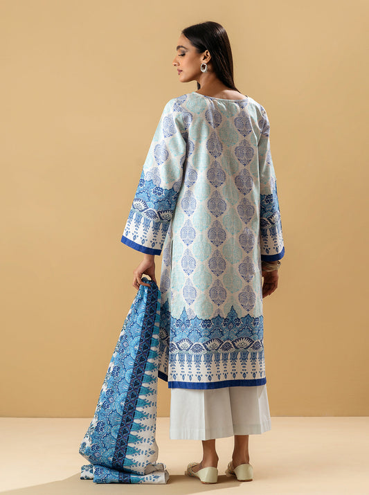 3 PIECE - EMBROIDERED KHADDAR SUIT - EARTHY  TOILE MORBAGH WN_22   
