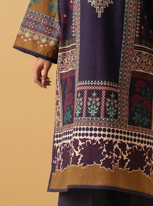 2 PIECE - PRINTED KHADDAR SUIT - IMPERIAL  RUBY MORBAGH WN_22   