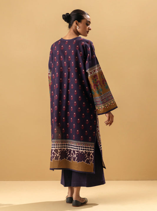 2 PIECE - PRINTED KHADDAR SUIT - IMPERIAL  RUBY MORBAGH WN_22   