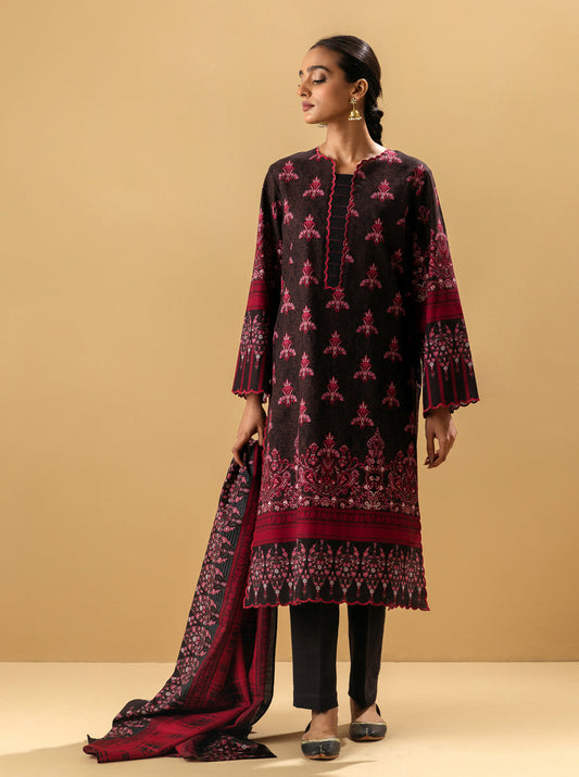 3 PIECE - PRINTED KHADDAR SUIT - SIENNA DREAMS MORBAGH WN_22   