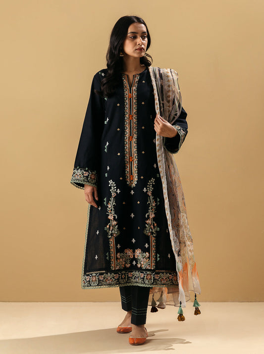 3 PIECE - EMBROIDERED KHADDAR SUIT - NOMADIC EDGE MORBAGH WN_22   
