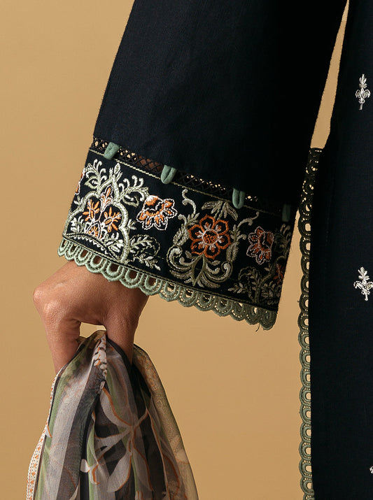 3 PIECE - EMBROIDERED KHADDAR SUIT - NOMADIC EDGE MORBAGH WN_22   