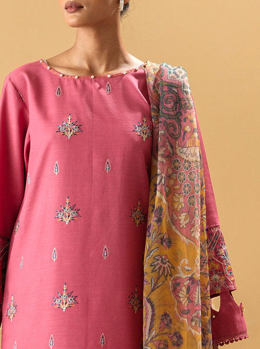 3 PIECE - EMBROIDERED KHADDAR SUIT - ZION MORBAGH WN_22   
