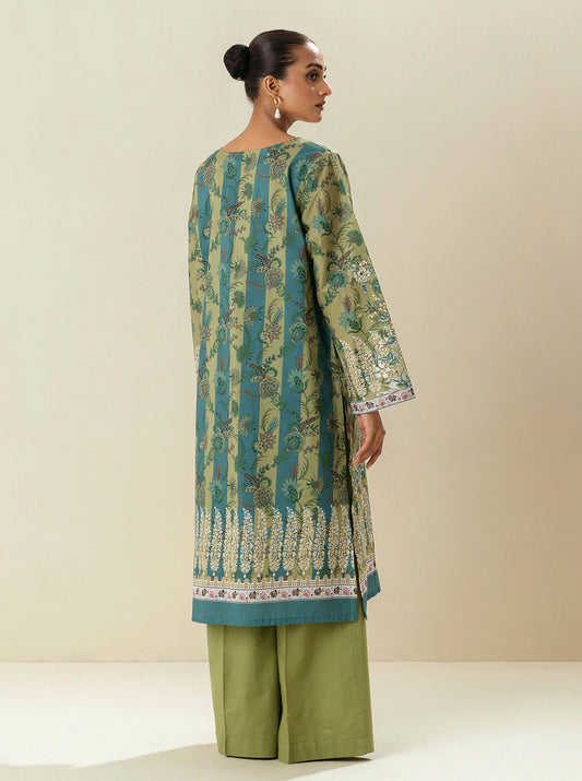 1 PIECE - PRINTED CAMBRIC SHIRT - SCALLION MEADOW MORBAGH WN_23   