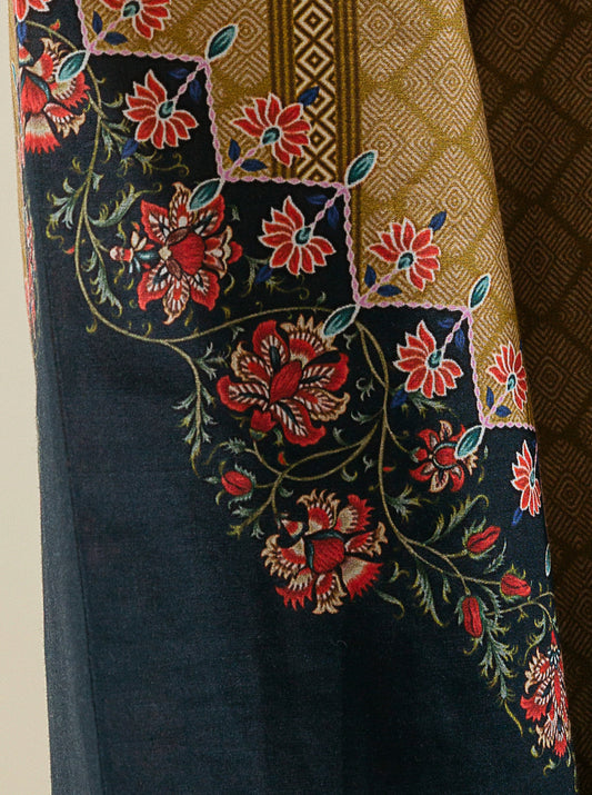 1 PIECE - PRINTED CAMBRIC SHIRT - GOLDEN HONEY MORBAGH WN_23   