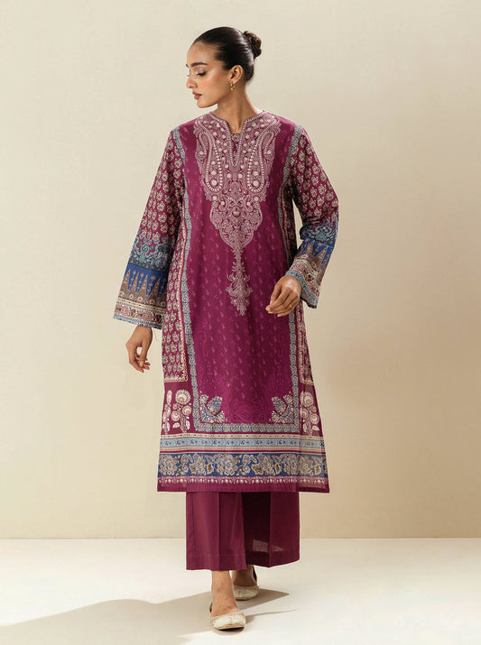 1 PIECE - PRINTED CAMBRIC SHIRT - VIVACIOUS CHERRY MORBAGH WN_23   