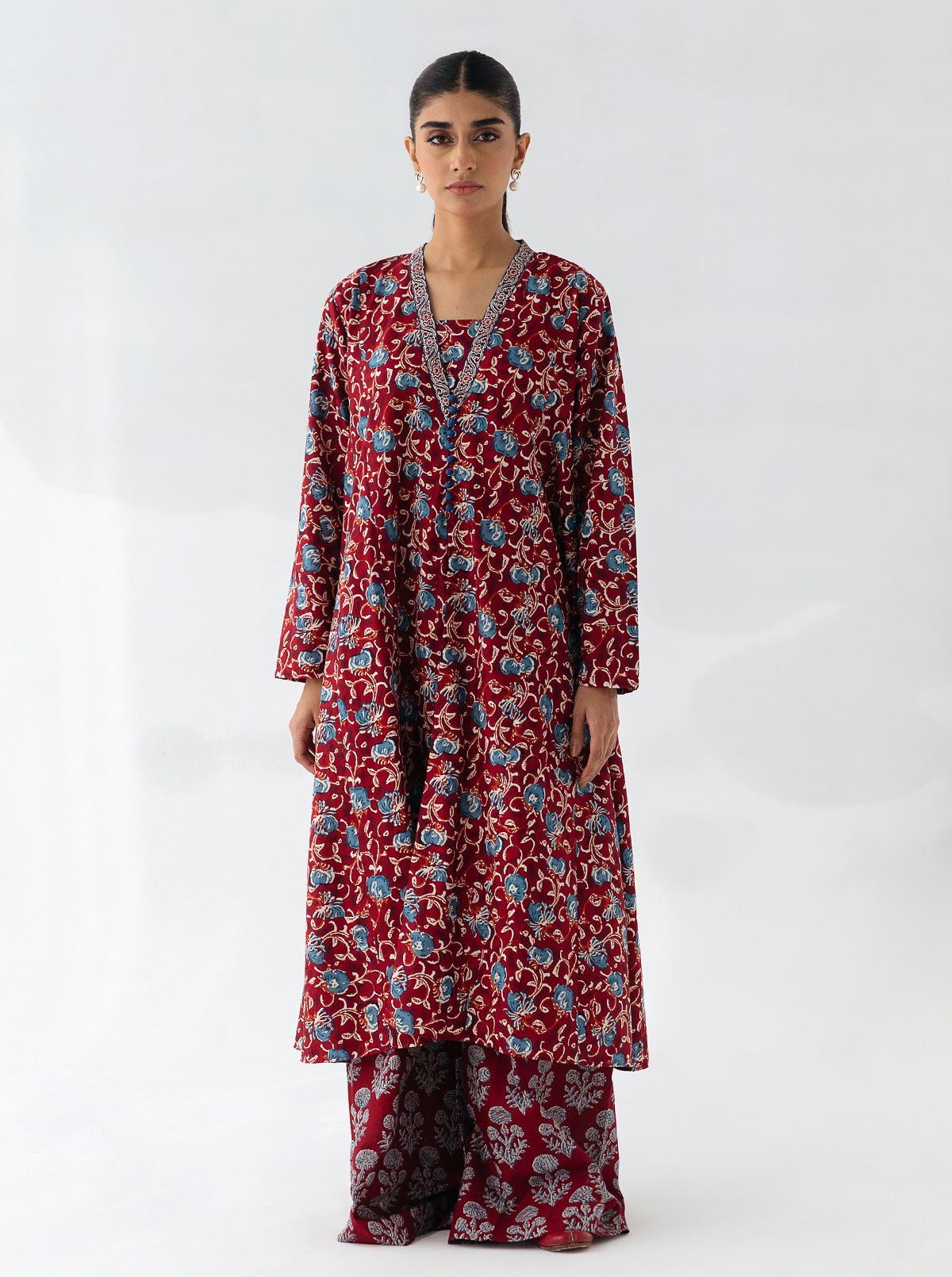 2 PIECE - PRINTED CAMBRIC SUIT - CRAFT CAROUSEL MORBAGH WN_23   