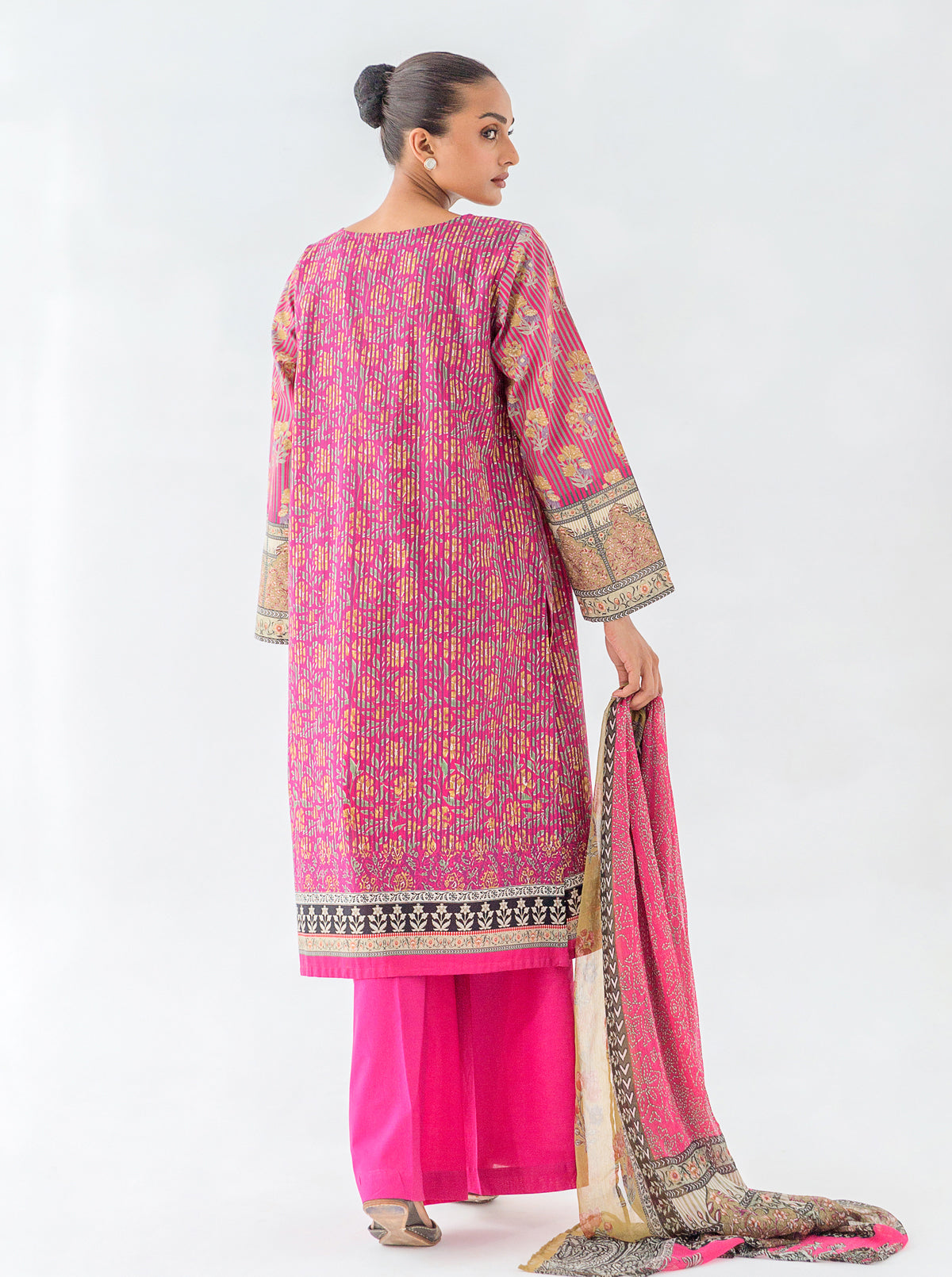 2 PIECE - EMBROIDERED CAMBRIC SUIT - VIVA MAGENTA MORBAGH WN_23   