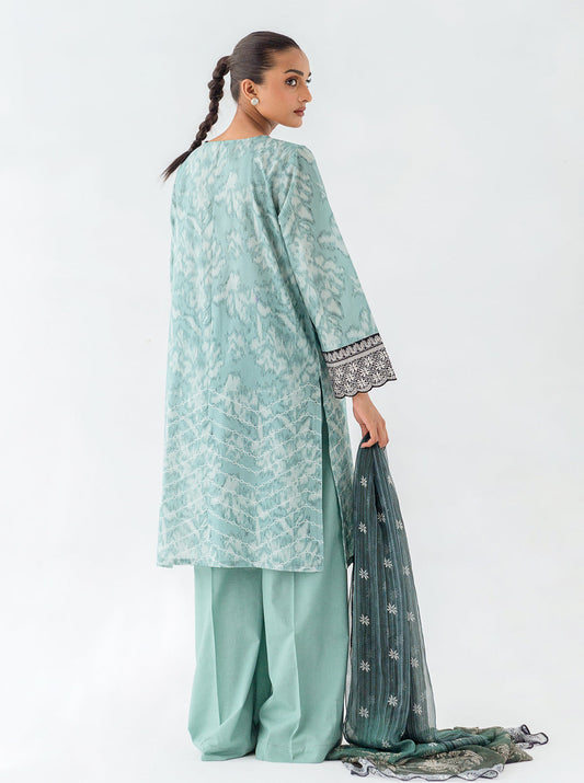 2 PIECE - EMBROIDERED CAMBRIC SUIT - SEA FOAM MORBAGH WN_23   