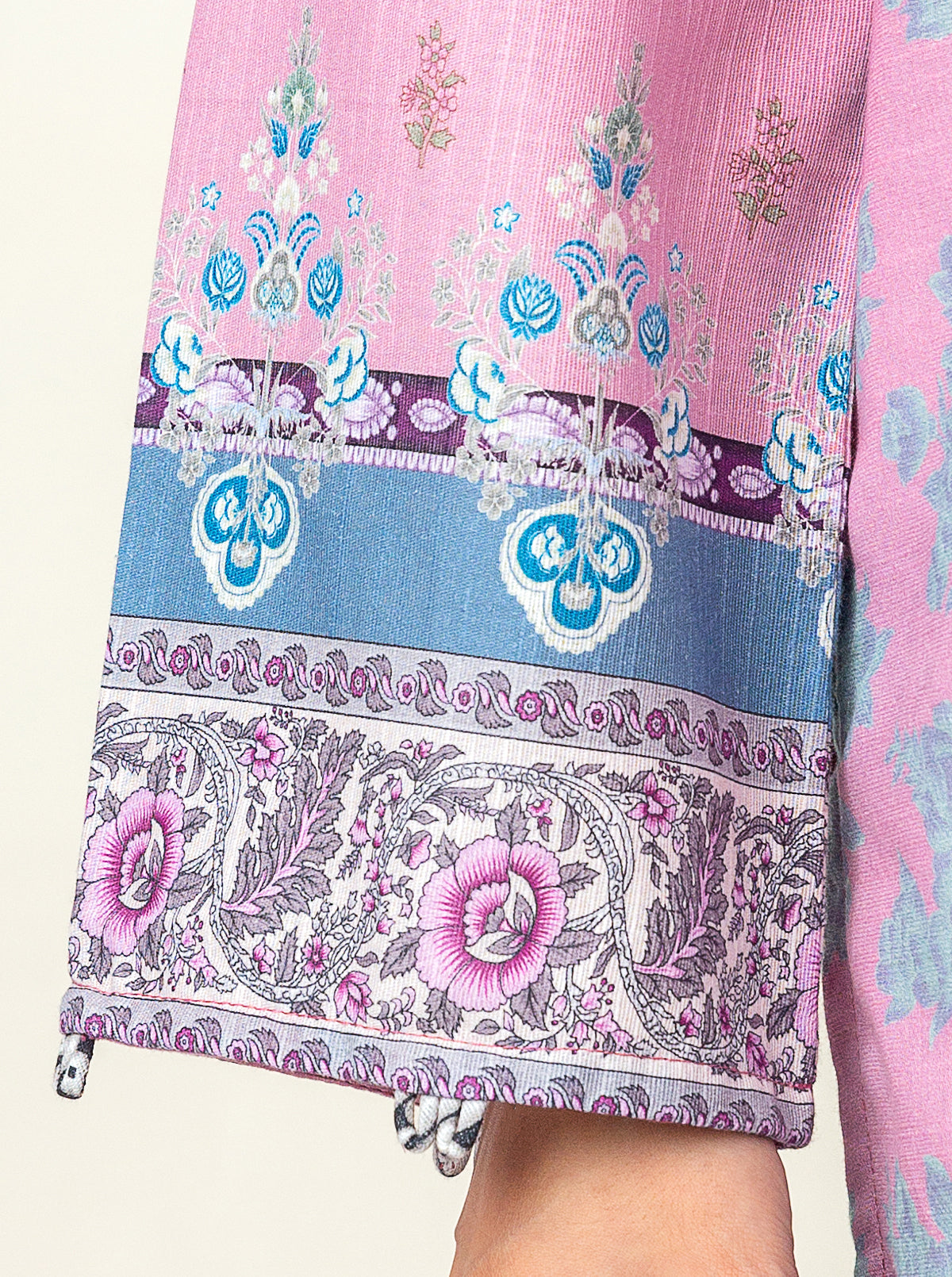 3 PIECE - PRINTED KHADDAR SUIT - ETHEREAL FLORAL MORBAGH WN_23   