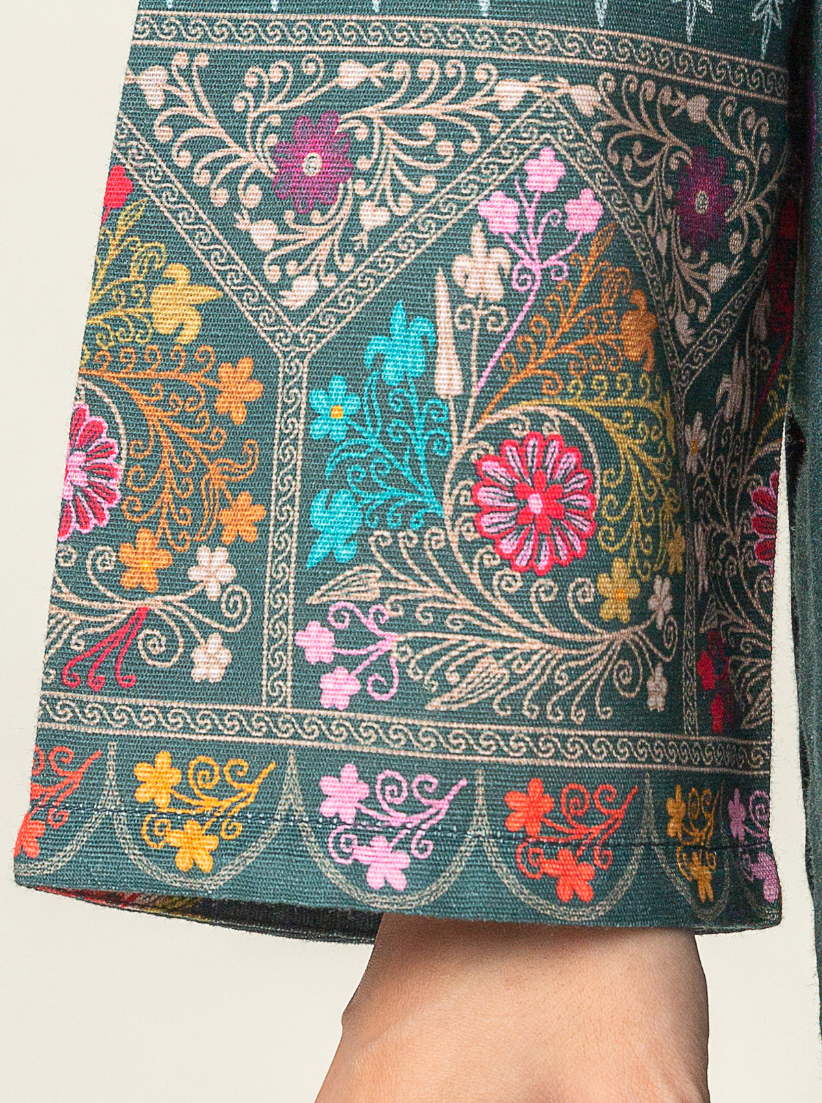 3 PIECE - PRINTED KHADDAR SUIT - ETHNIC ELEGANCE MORBAGH WN_23   